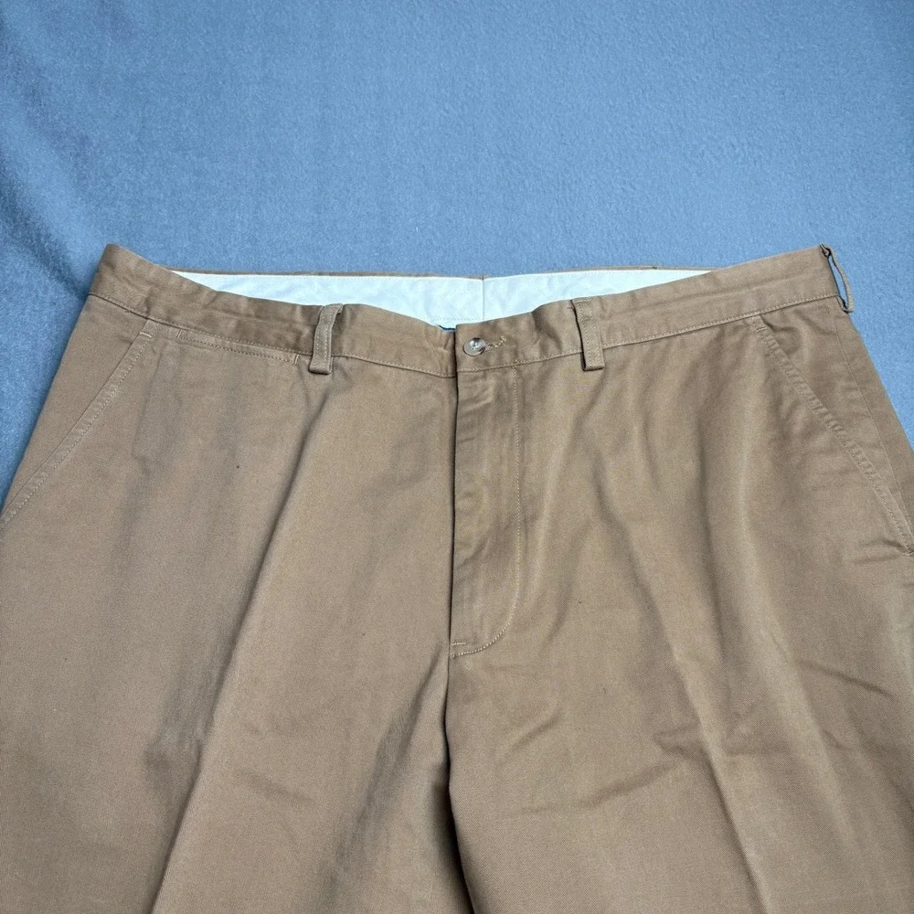 Polo Ralph Lauren Preston Pant Mens 40x30 Tan Khaki Chino Cotton Straight Leg